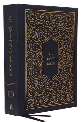 KJV, Journal the Word Bible, Cloth Over Board, Blue, Red Letter Edition, Comfort Print: Reflect, Journal, or Create Art Next to Your Favorite Verses by Thomas Nelson