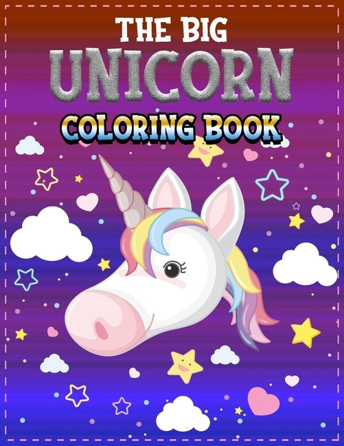 The Big Unicorn Coloring Book: Jumbo Coloring Book and Activity Book in One: Giant Coloring Book and Activity Book for Pre-K to First Grade (Workbook by Press, Filcollections