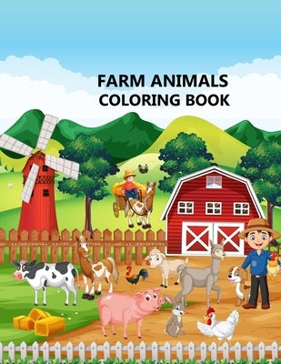 Farm Animals coloring book: Farm Animals coloring book For Kids Ages 4-12 by Press, Rube