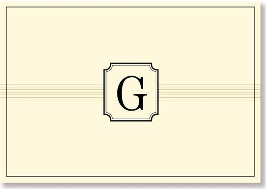Note Card: G Monogram by Peter Pauper Press, Inc