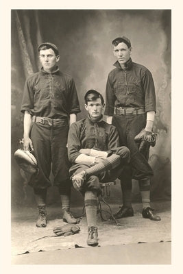 Vintage Journal Three Ballplayers by Found Image Press