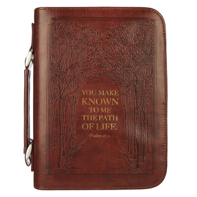 Classic Bible Cover Large Luxleather Path of Life - Psa 16:11 by Christian Art Gifts