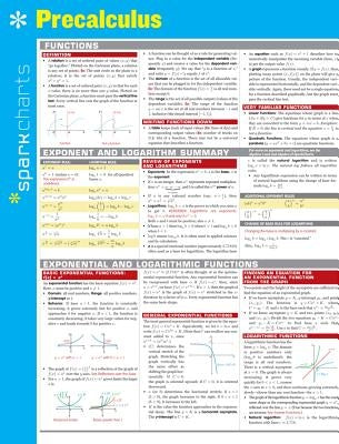 Precalculus Sparkcharts: Volume 56 by Sparknotes