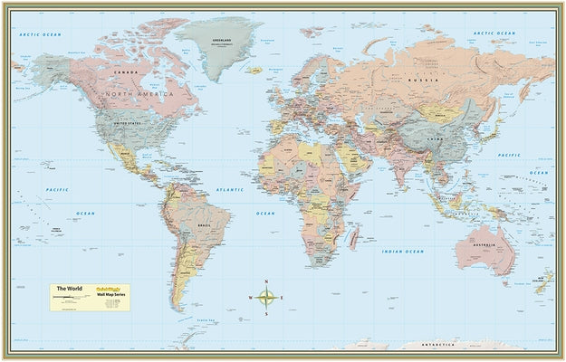 World Map Poster (32 X 50 Inches) - Paper: - A Quickstudy Reference by Specialists, Mapping