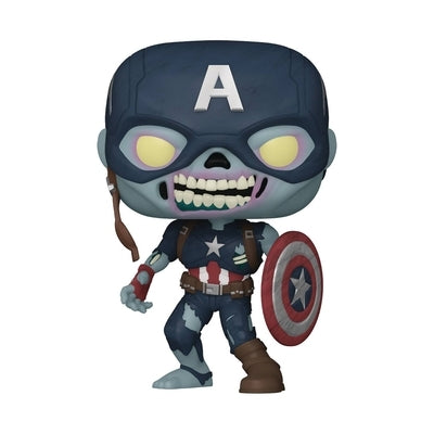 Pop Marvel What If? Zombie Captain America Vinyl Figure by Funko