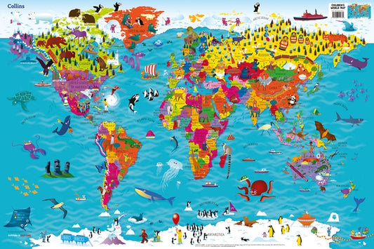 Collins Children's World Map by Collins Uk