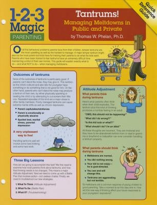 Tantrums!: Managing Meltdowns in Public and Private by Phelan, Thomas