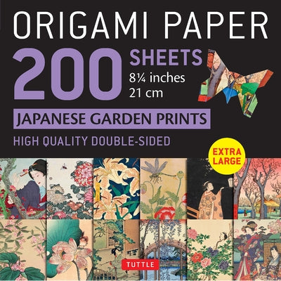 Origami Paper 200 Sheets Japanese Garden Prints 8 1/4 21cm: Double Sided Origami Sheets with 12 Different Prints (Instructions for 6 Projects Included by Tuttle Publishing