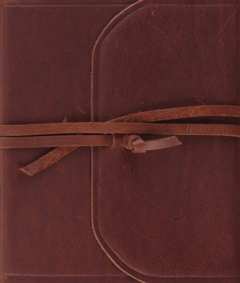 ESV Single Column Journaling Bible (Brown, Flap with Strap) by 