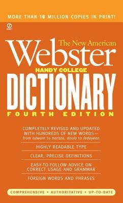 The New American Webster Handy College Dictionary: Fourth Edition by Morehead, Philip D.