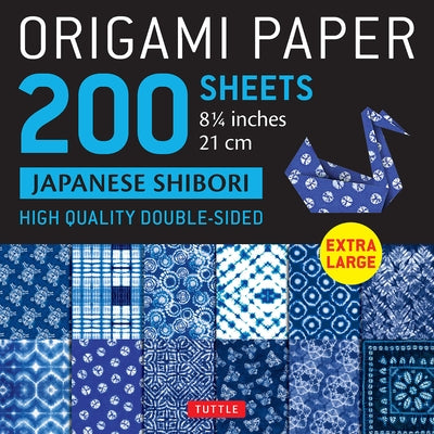 Origami Paper 200 Sheets Japanese Shibori 8 1/4 (21 CM): Extra Large Tuttle Origami Paper: Double-Sided Sheets (12 Designs & Instructions for 6 Projec by Tuttle Publishing