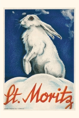 Vintage Journal Rabbit in Snow, St. Moritz by Found Image Press