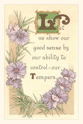 Vintage Journal Let's Control our Tempers by Found Image Press