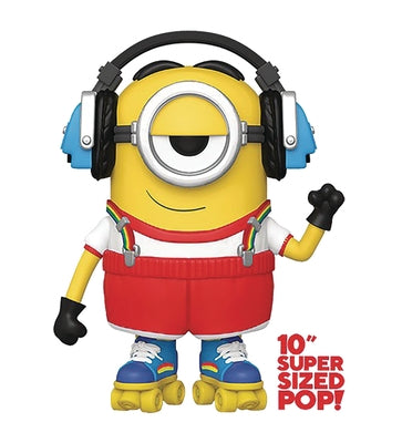 Pop Minions 2 10 Inch Roller Skating Stuart Vinyl Figure by Funko