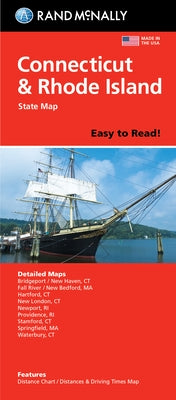 Rand McNally Easy to Read: Connecticut, Rhode Island State Map by Rand McNally