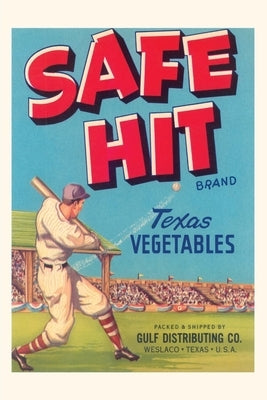 Vintage Journal Safe Hit Vegetable Crate Label by Found Image Press