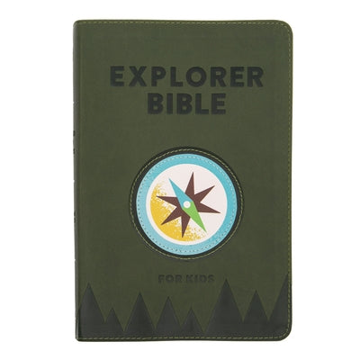 CSB Explorer Bible for Kids, Olive Compass Leathertouch by Csb Bibles by Holman