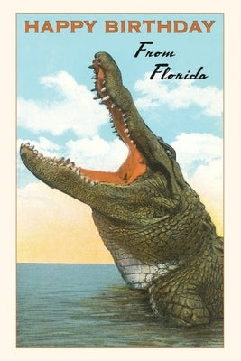 Vintage Journal Happy Birthday from Florida, Alligator by Found Image Press