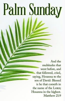 All Glory Bulletin (Pkg 100) Palm Sunday by Broadman Church Supplies Staff