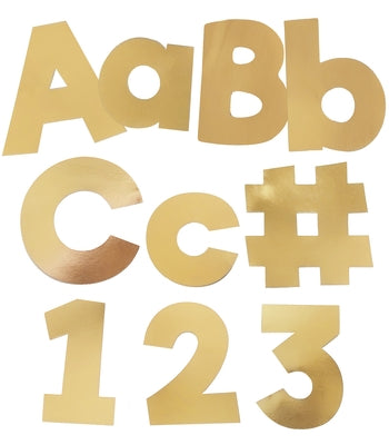 Sparkle and Shine Gold Foil EZ Letters by Carson Dellosa Education