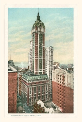 Vintage Journal Singer Building, New York City by Found Image Press