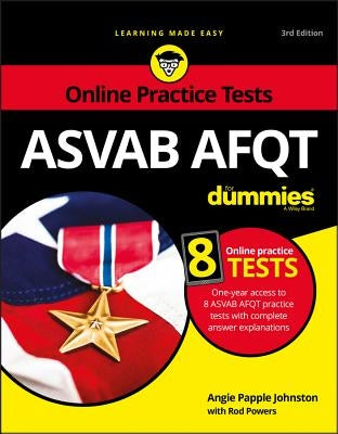 ASVAB Afqt for Dummies: Book + 8 Practice Tests Online by Powers, Rod