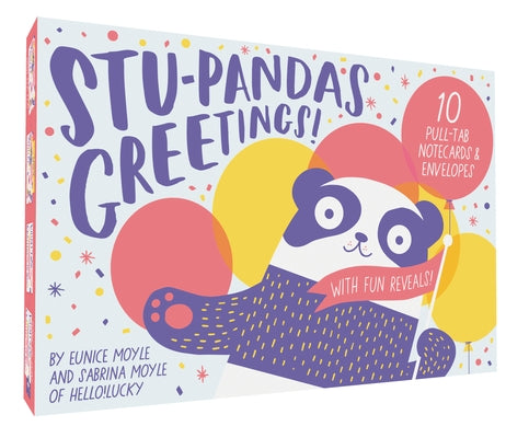 Stu-Pandas Greetings! 10 Pull-Tab Cards & Envelopes by Moyle, Eunice