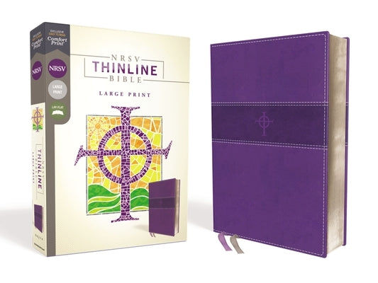 Nrsv, Thinline Bible, Large Print, Leathersoft, Purple, Comfort Print by Zondervan