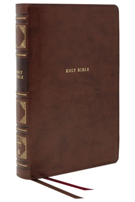 Nkjv, Reference Bible, Classic Verse-By-Verse, Center-Column, Leathersoft, Brown, Indexed, Red Letter Edition, Comfort Print by Thomas Nelson