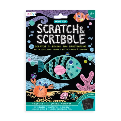 Mini Scratch & Scribble Art Kit: Friendly Fish by Ooly