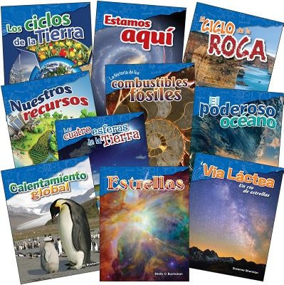 Let's Explore Earth & Space Science Grades 4-5 Spanish, 10-Book Set by Teacher Created Materials