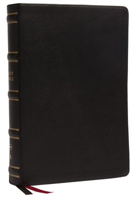 Nkjv, Single-Column Wide-Margin Reference Bible, Genuine Leather, Black, Red Letter, Comfort Print: Holy Bible, New King James Version by Thomas Nelson