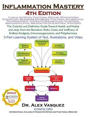 Inflammation Mastery 4th Edition: The Colorful and Definitive Guide Toward Health and Vitality and away from the Boredom, Risks, Costs, and Inefficacy by Vasquez, Alex