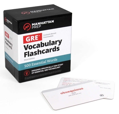 500 Essential Words: GRE Vocabulary Flashcards Including Definitions, Usage Notes, Related Words, and Etymology by Manhattan Prep