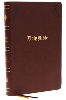 Kjv, Large Print Center-Column Reference Bible, Bonded Leather, Brown, Red Letter, Thumb Indexed, Comfort Print: Holy Bible, King James Version by Thomas Nelson