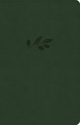 CSB Thinline Bible, Olive Leathertouch by Csb Bibles by Holman