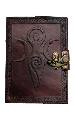 Moon Goddess Leather Embossed Journal by Fantasy Gifts