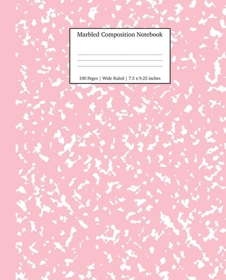 Marbled Composition Notebook: Pink Marble Wide Ruled Paper Subject Book by Young Dreamers Press
