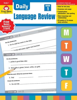 Daily Language Review, Grade 1 Teacher Edition by Evan-Moor Corporation