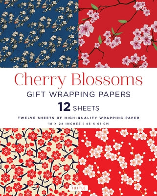 Cherry Blossoms Gift Wrapping Papers - 12 Sheets: 18 X 24 Inch (45 X 61 CM) Wrapping Paper by Tuttle Publishing