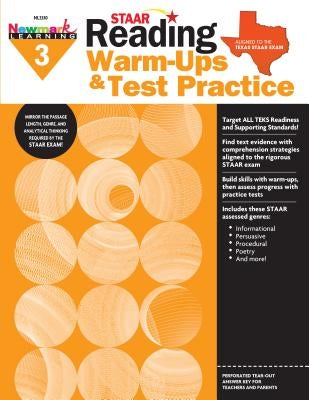 Staar: Reading Warm Ups and Test Practice G3 Workbook by Pippin, Jessica