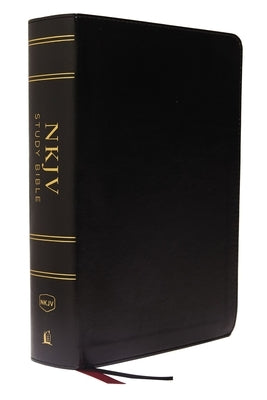 NKJV Study Bible, Imitation Leather, Black, Full-Color, Red Letter Edition, Indexed, Comfort Print: The Complete Resource for Studying God's Word by Thomas Nelson