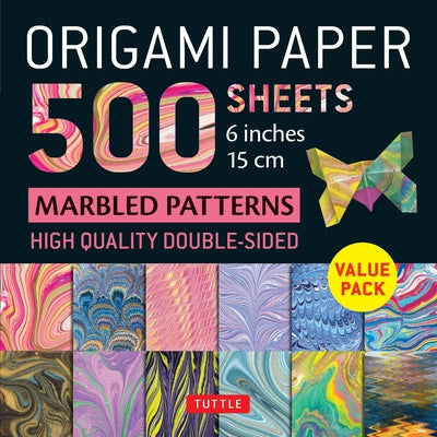 Origami Paper 500 Sheets Marbled Patterns 6 (15 CM): Tuttle Origami Paper: Double-Sided Origami Sheets Printed with 12 Different Designs (Instructions by Tuttle Publishing
