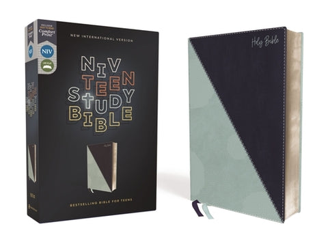 Niv, Teen Study Bible, Leathersoft, Teal, Comfort Print by Richards, Lawrence O.