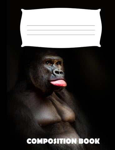 Composition Book: Gorilla Composition Notebook Wide Ruled by Publishing, Pinnacle Novelty
