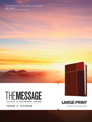 Message-MS-Large Print Numbered: The Bible in Contemporary Language by Peterson, Eugene H.