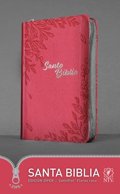 Santa Biblia Ntv, Edición Zíper, Flores Rosa (Sentipiel) by Tyndale