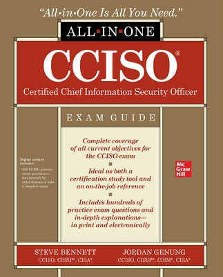 Cciso Certified Chief Information Security Officer All-In-One Exam Guide by Bennett, Steven