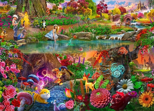 Brain Tree - Dream Paradise 1000 Pieces Jigsaw Puzzle for Adults: With Droplet Technology for Anti Glare & Soft Touch by Brain Tree Games LLC