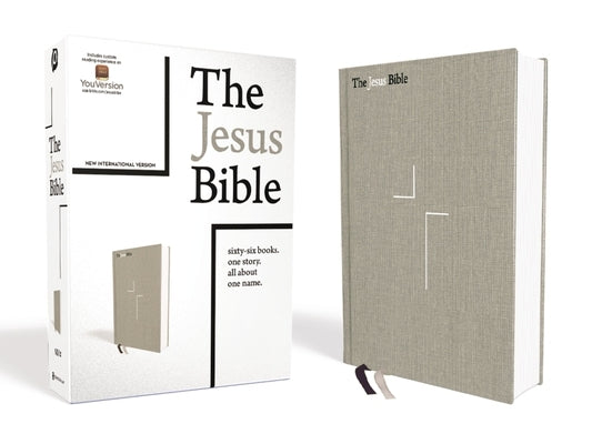 The Jesus Bible, NIV Edition, Cloth Over Board, Gray Linen, Comfort Print by Passion Publishing